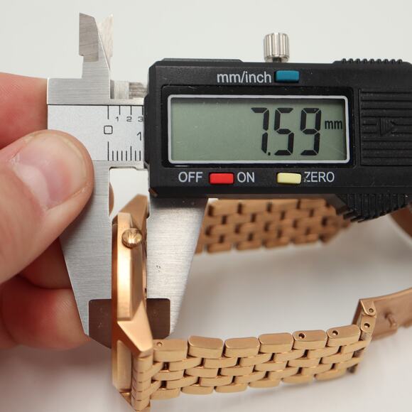 Nixon The Porter Rose Gold Tone 40mm Dress Watch 6" Bracelet with New Battery - Picture 3 of 12